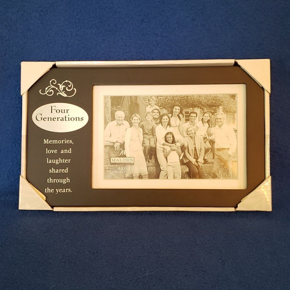 NWT "Four Generations" 4" x 6" Picture Frame